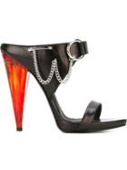 Giuseppe Zanotti Design Contrasted Heel Mules