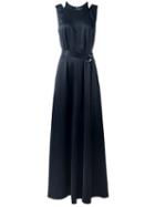 Kenzo Belted Gown, Women's, Size: 36, Black, Silk