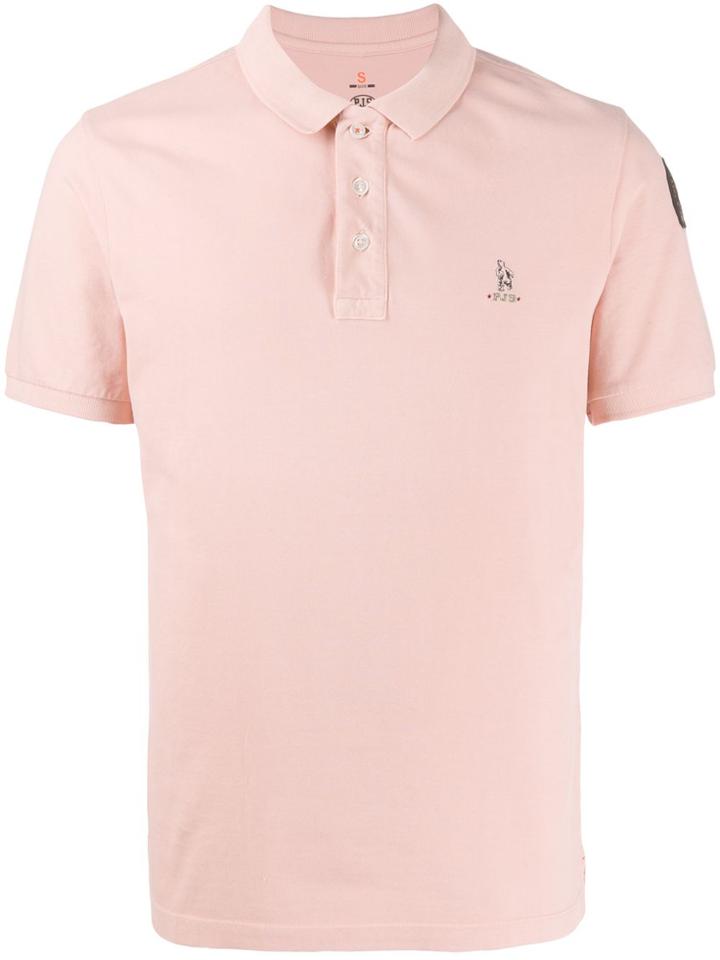 Parajumpers Embroidered Logo Polo Shirt - Pink
