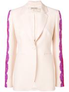 Emilio Pucci Lace Inserts Blazer - Nude & Neutrals