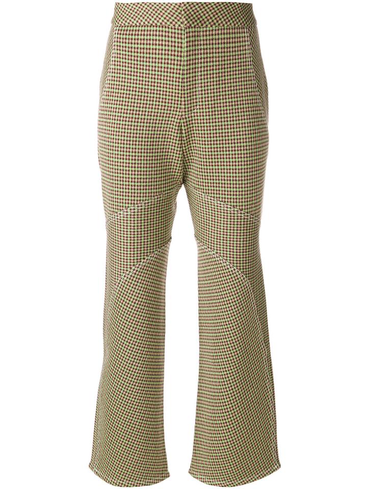 Marni Mini Checked Trousers - Green