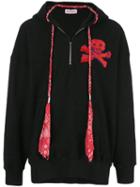 Palm Angels Contrast Hooded Jacket - Black
