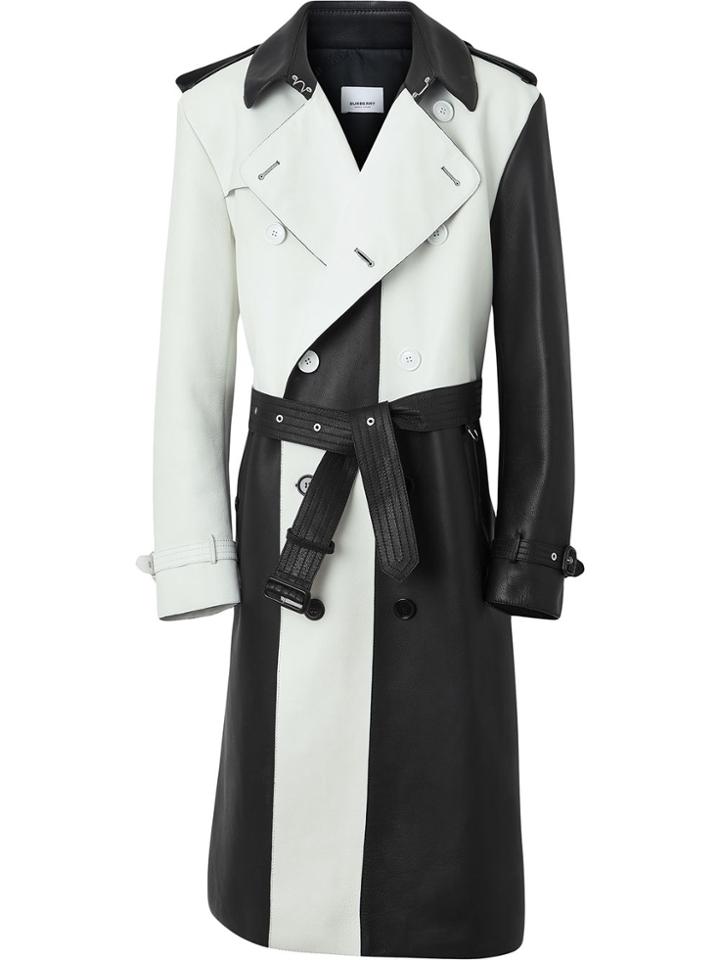Burberry Two-tone Trench Coat - White