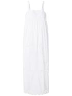 Semicouture Broderie Anglaise Maxi Dress - White