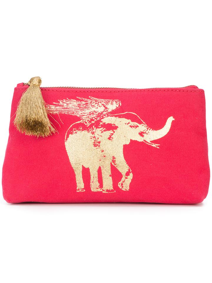 Figue Flying Elephant Cosmetic Pouch - Pink & Purple