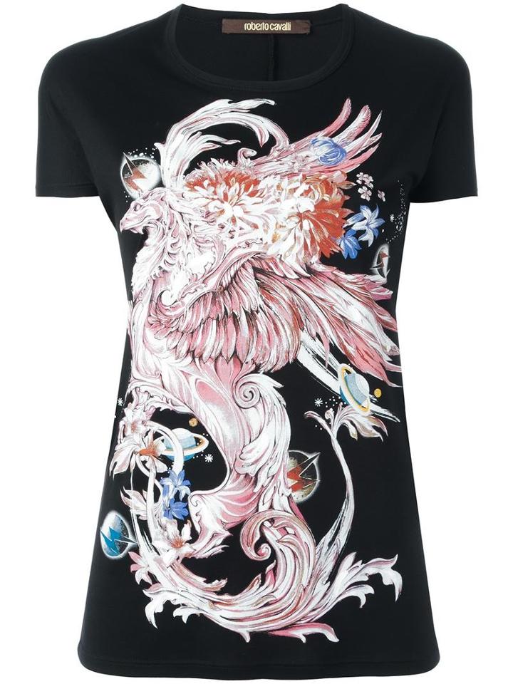 Roberto Cavalli Dragon Print T-shirt, Women's, Size: 42, Modal