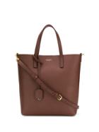 Saint Laurent Logo Tote Bag - Brown
