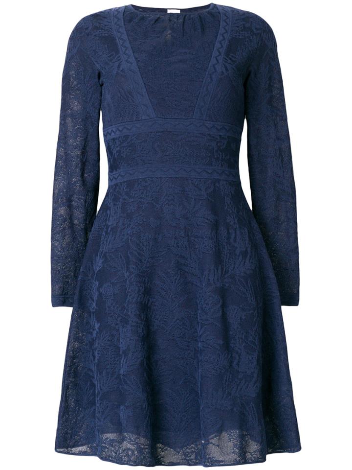 M Missoni Flared Dress - Blue