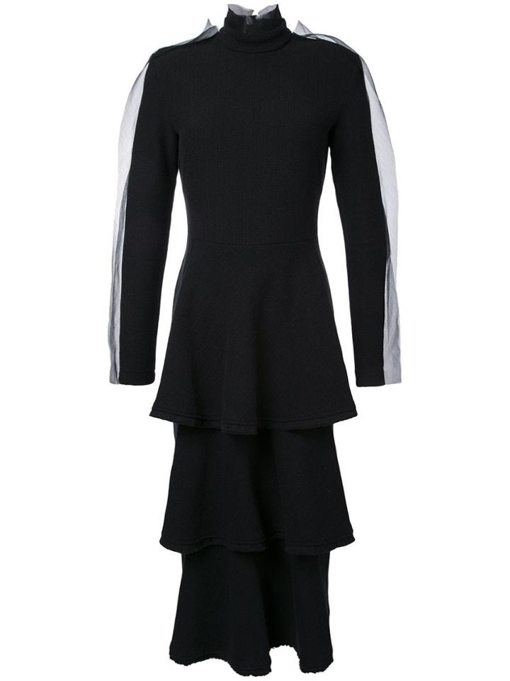Tatuna Nikolaishvili Layered Flared Dress - Black