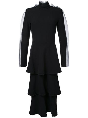 Tatuna Nikolaishvili Layered Flared Dress - Black