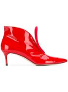 Christopher Kane Lace Crotch Ankle Boot - Red