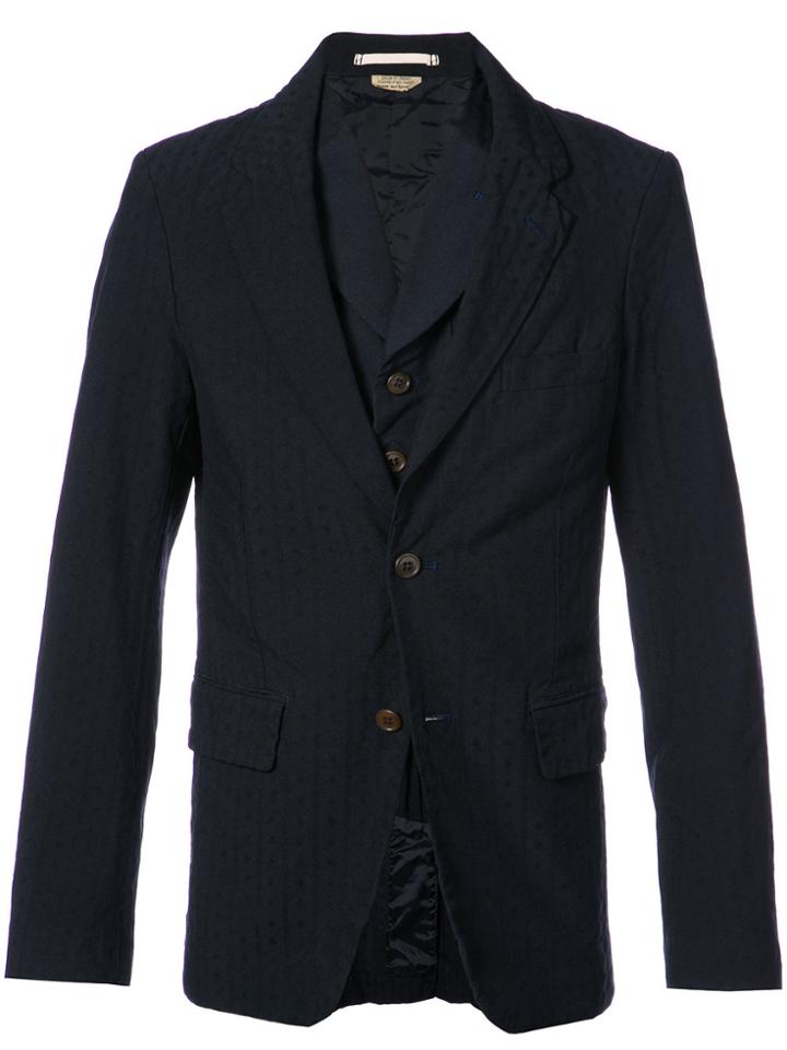 Comme Des Garçons Homme Plus Pinstripe Jacket - Blue
