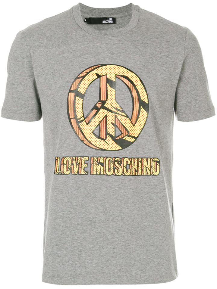 Love Moschino Peace T-shirt - Grey
