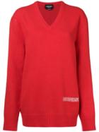 Calvin Klein 205w39nyc Oversized Knited Jumper - Red