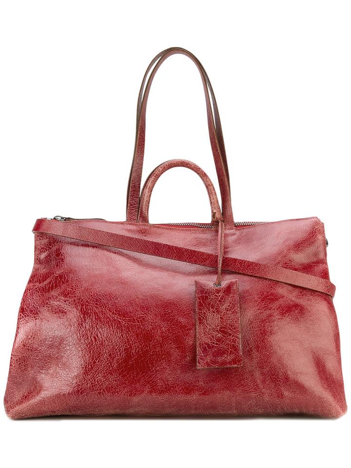 Marsèll Large 'gluc' Tote Bag, Women's, Red, Leather