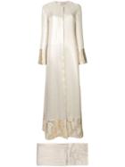 Layeur Metallic Longline Cardigan - Silver