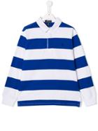 Ralph Lauren Kids Teen Striped Rugby Shirt - White
