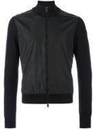 Moncler Knitted Sleeve Jacket, Men's, Size: Medium, Black, Acrylic/polyamide/wool