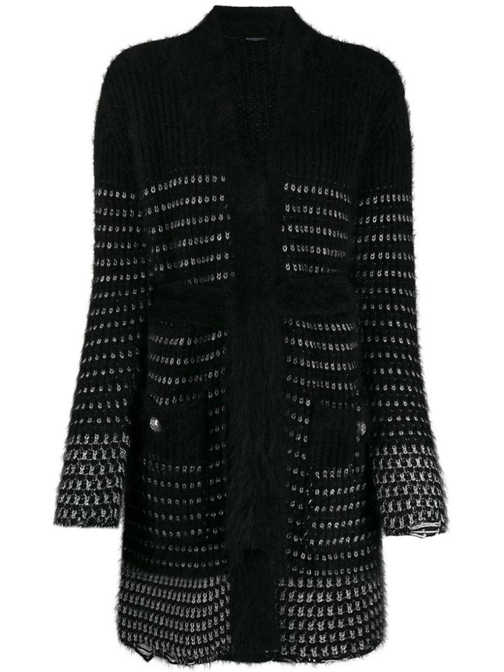 Balmain Long Cardigan - Black