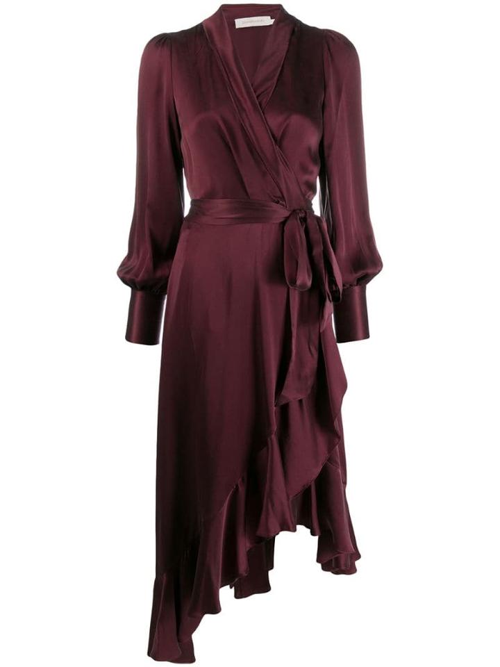 Zimmermann Espionage Wrap Dress - Red
