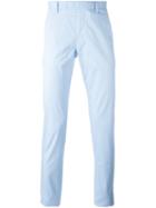Michael Kors Chino Trousers, Men's, Size: 40, Blue, Cotton/spandex/elastane