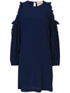 Erika Cavallini Cutout Shoulder Dress - Blue