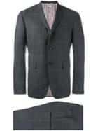 Thom Browne Checked Suit, Men's, Size: 1, Grey, Cupro/wool