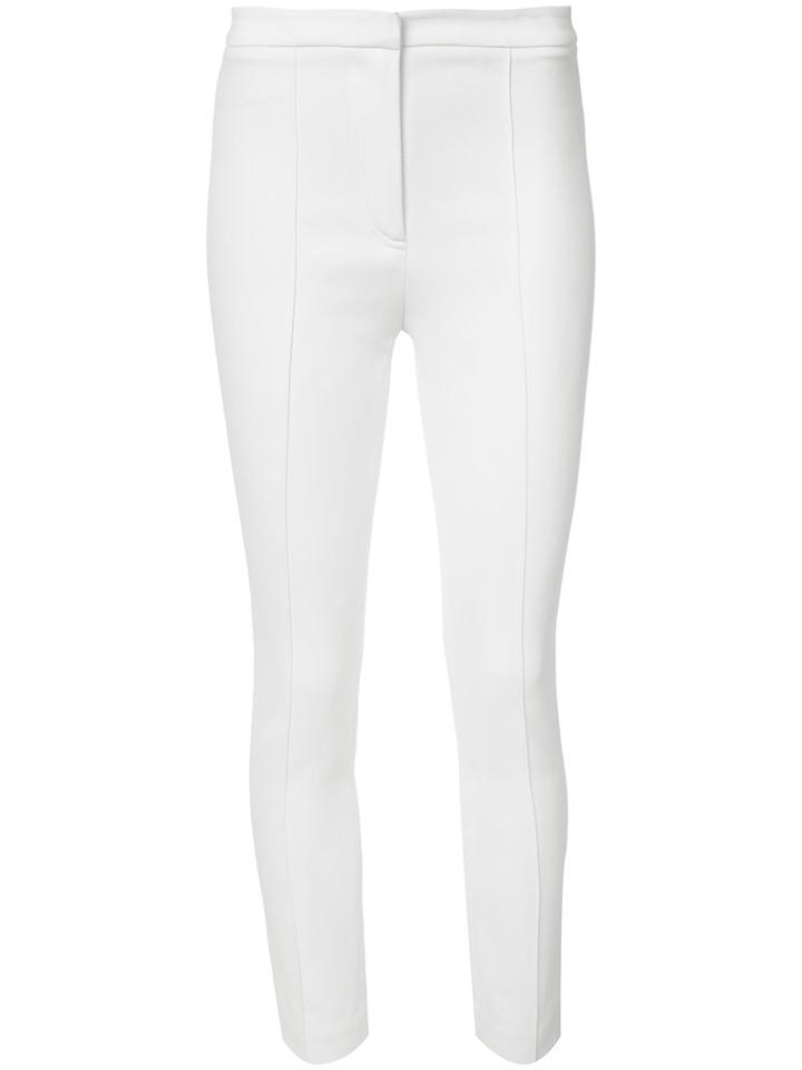 Adam Lippes Cigarette Trousers, Women's, Size: 4, White, Viscose