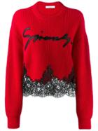 Givenchy Logo Knit Jumper - Red