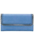 Stella Mccartney Falabella Continental Wallet Clutch - Blue
