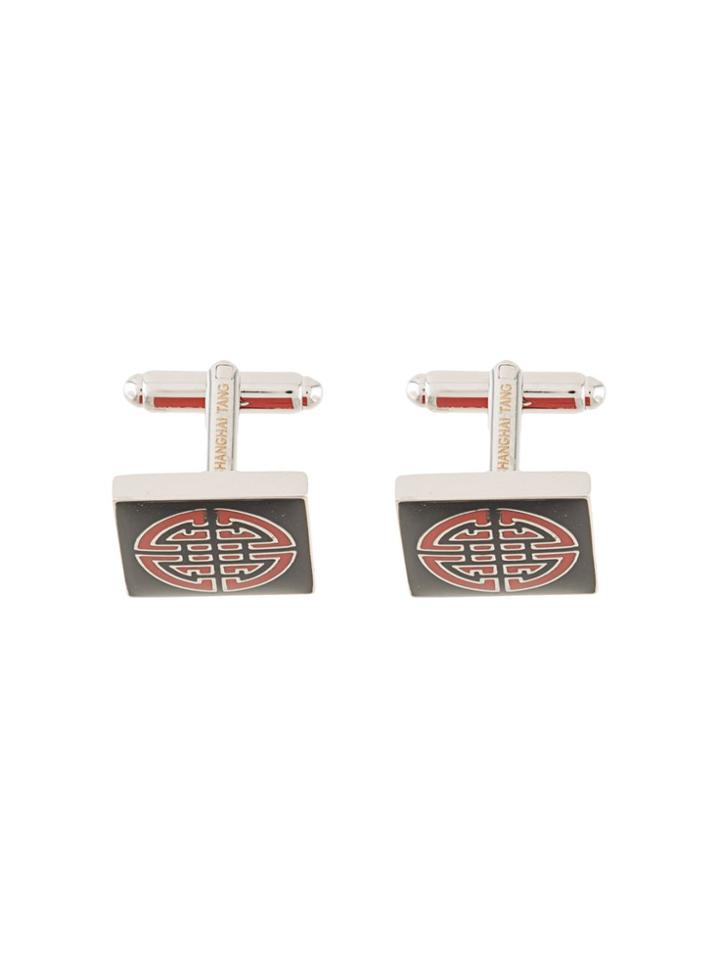 Shanghai Tang Shòu Character Cufflinks - Silver