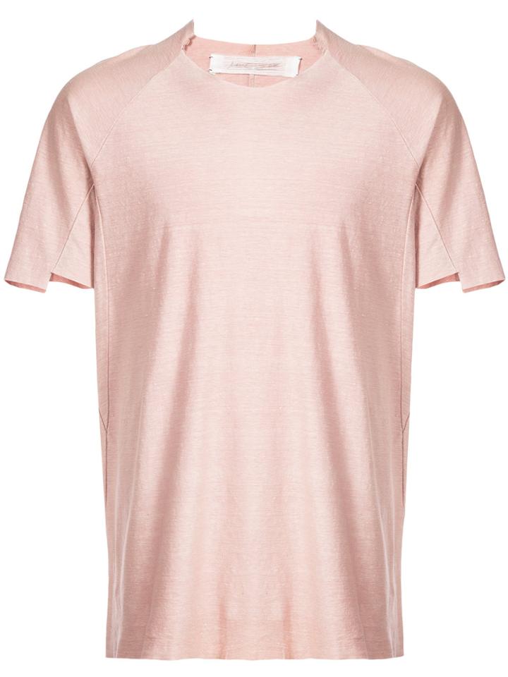 Individual Sentiments Raw Edge T-shirt - Pink & Purple