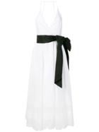 No21 Contrast Belt Full Dress - White