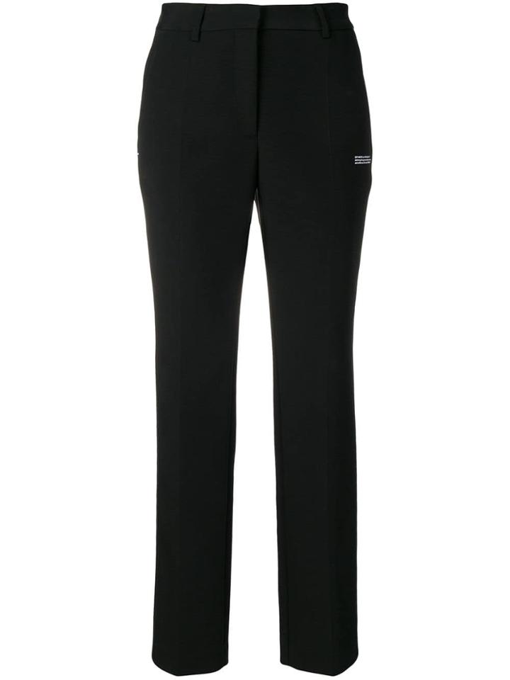 Off-white Printed Detail Trousers - Black