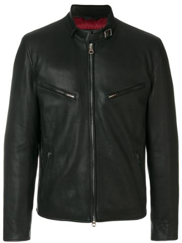 Stefania Frangista Slim Fit Biker Jacket - Black
