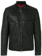 Stefania Frangista Slim Fit Biker Jacket - Black