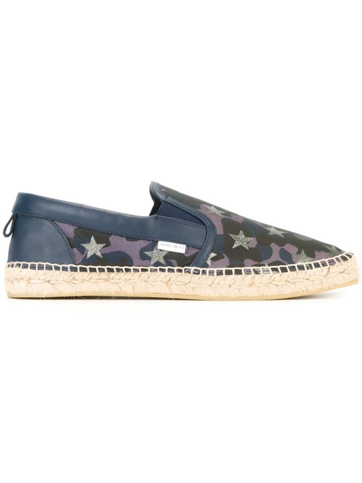 Jimmy Choo Vlad Espadrilles, Men's, Size: 45, Calf Leather/polyester/leather/rubber