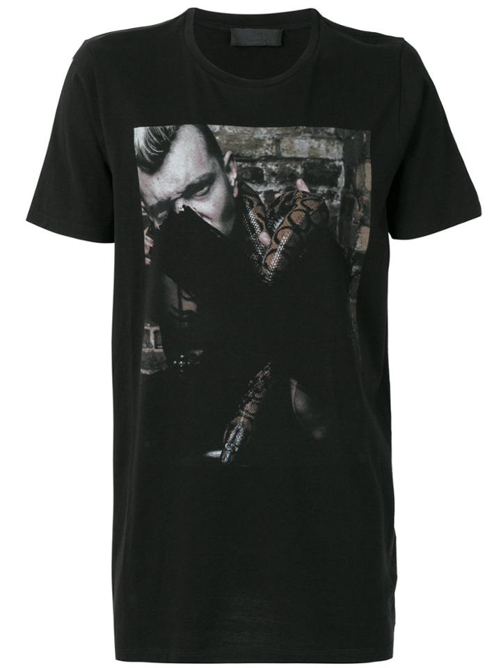 Rh45 Crew Neck Printed T-shirt - Black