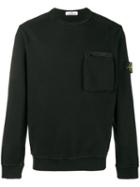 Stone Island - Zip Pocket Sweatshirt - Men - Cotton - Xl, Black, Cotton
