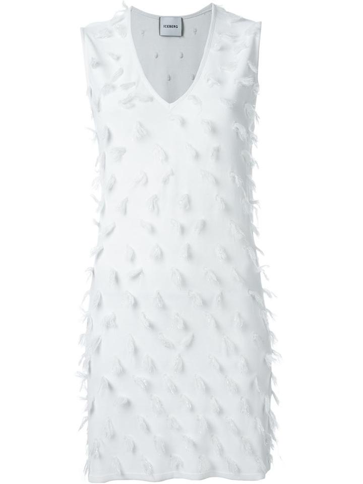 Iceberg Feather Embellished Dress