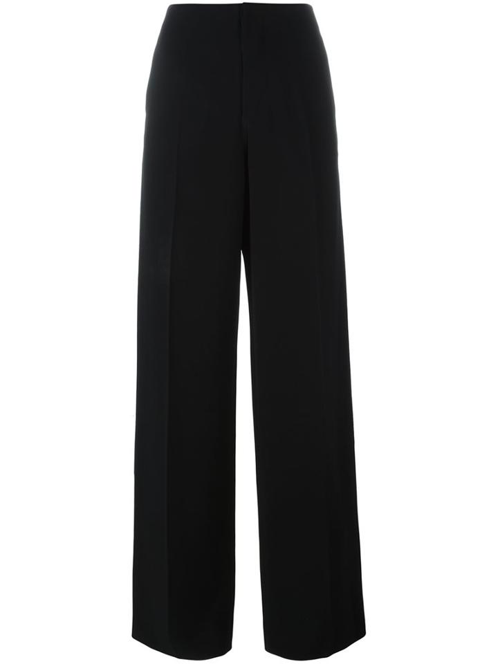 Victoria Beckham Tailored Straight Trousers, Women's, Size: 38, Black, Viscose/cotton