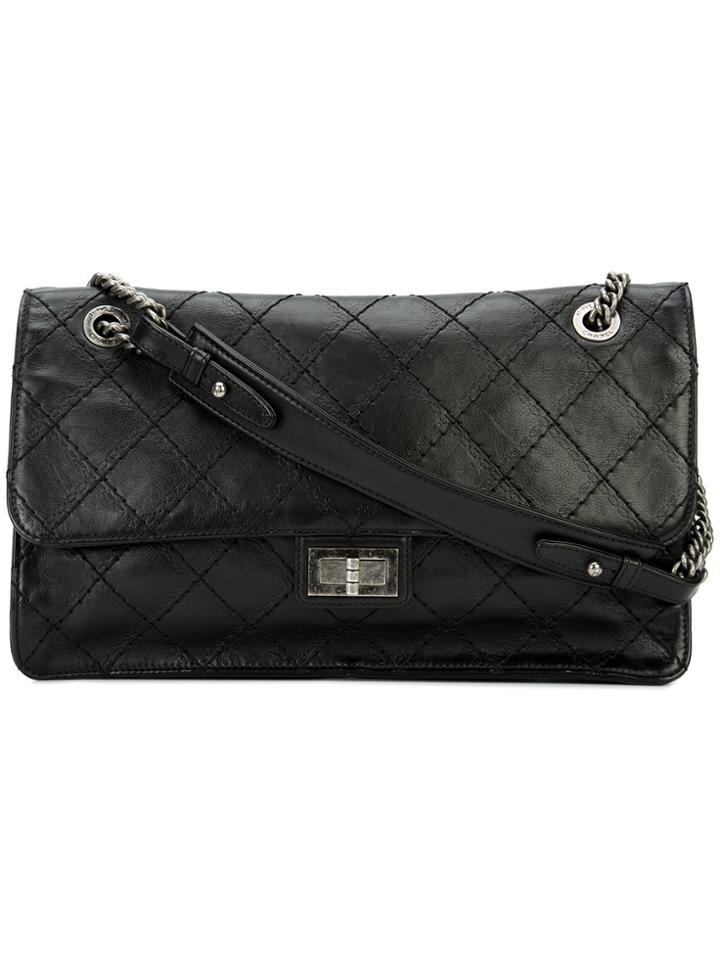 Chanel Vintage Crave Reissue Jumbo Flap Bag - Black