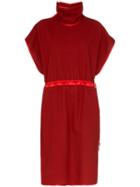 Gucci Stand-collar Midi Dress - Red