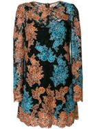 Dolce & Gabbana Floral Crochet Shift Dress - Black