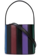 Staud Striped Bucket Bag - Black