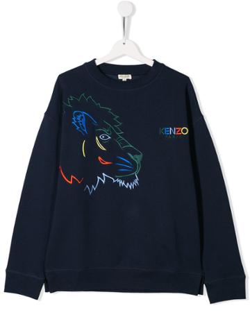 Kenzo Kids Tiger And Friends Sweatshirt - Blue