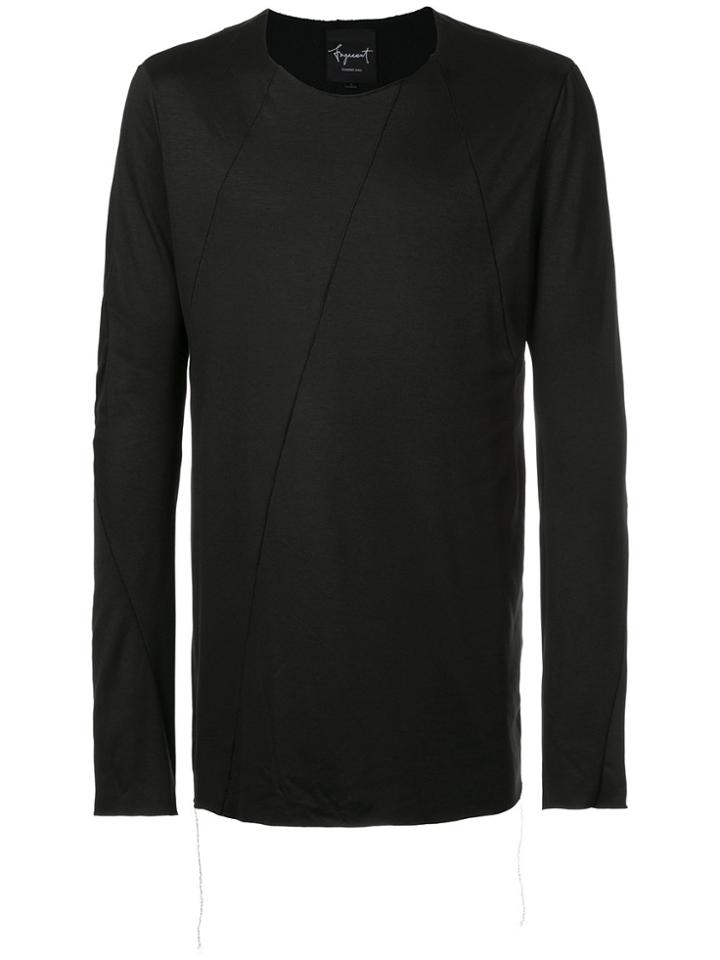 Fagassent Raw Edge Sweatshirt - Black