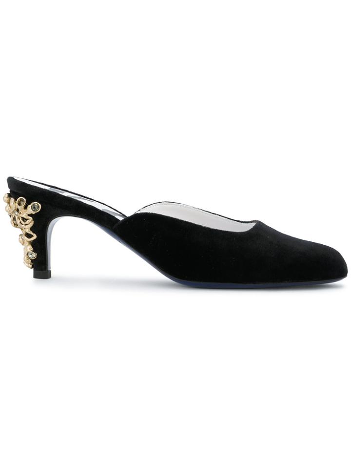 Koché Embellished Mules - Black