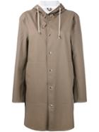 Stutterheim - 'goteborg' Coat - Women - Cotton/polyester/pvc - M, Grey, Cotton/polyester/pvc