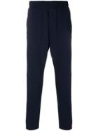 Low Brand Contrasting Side Panel Straight Trousers - Blue